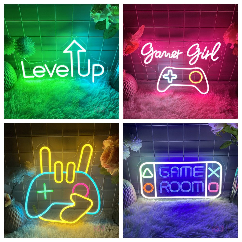 Party Games Girls Night - Oyun Neon Led işareti oyun odası