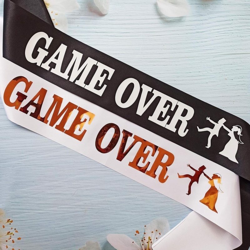 Party Games Bridal Shower - Game Over Bekarlığa Veda Partisi Damat