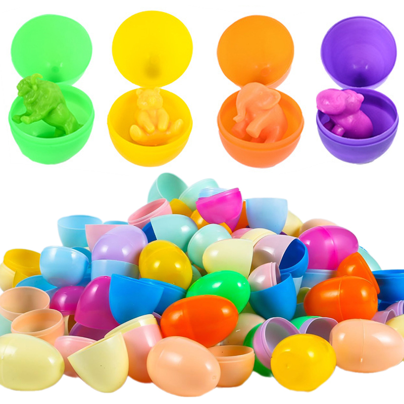 Party Games Egg - 12/24 adet boş paskalya yumurtaları plastik