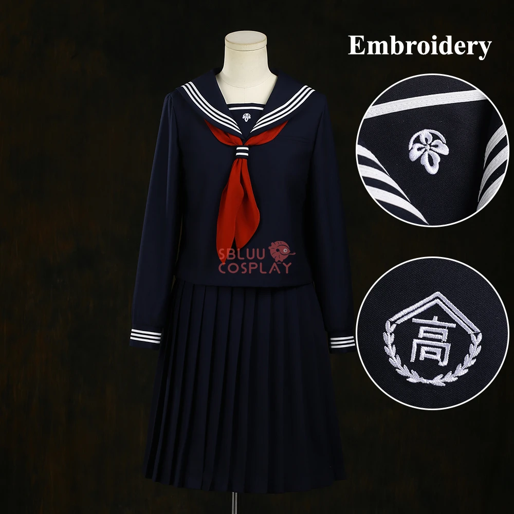 Party Games School - SBluuCosplay Shimizu Hinako Cosplay Kostüm Nakış