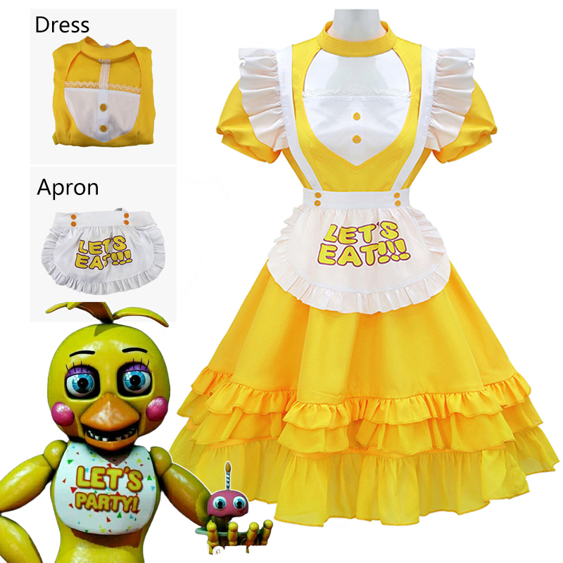 Party Games Girls Night - Oyuncak Chica Cosplay Kostümleri Oyunu Beş