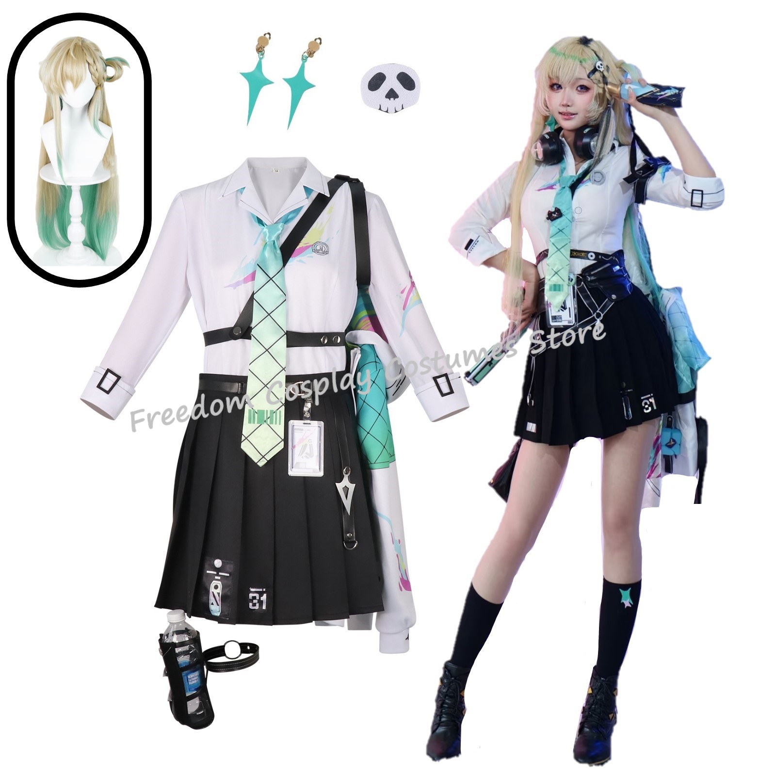 Party Games School - Oyun Wuthering Waves Lynae Cosplay kostüm