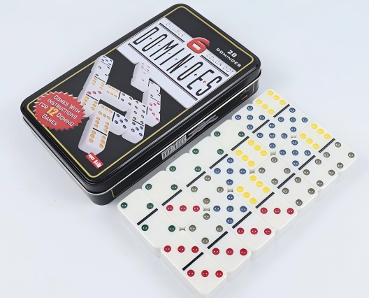 Party Games Box - ElegantMahj Çift Altılı Domino Seti Yetişkinler
