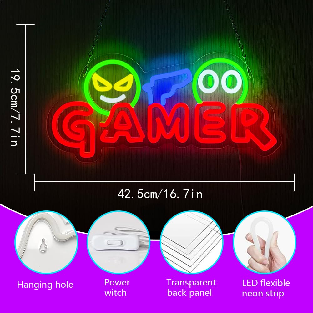 Oyuncu Neon Tabelası LED Duvar - Party Games School incelemesi ve fiyatı