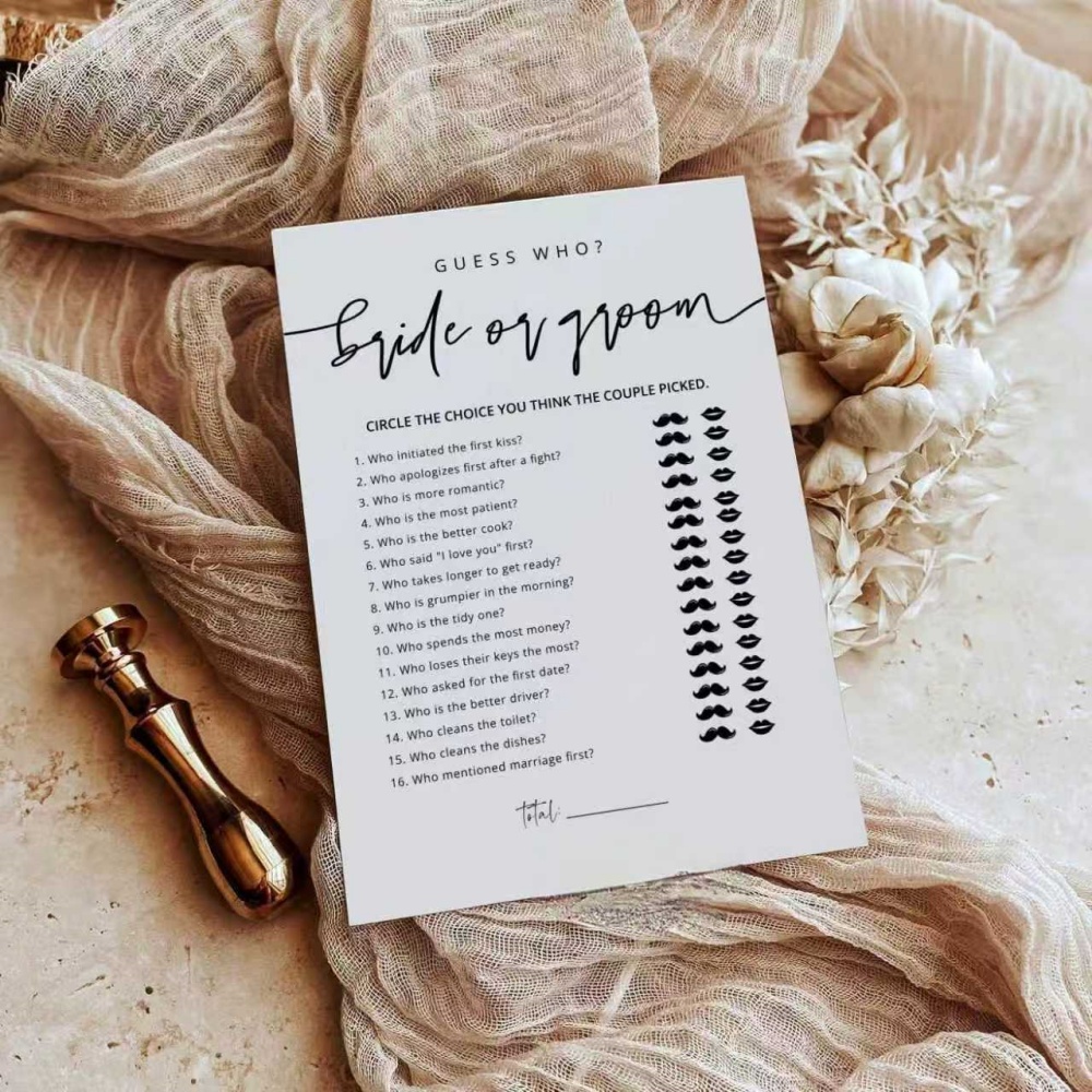 20 Adet Düğün Oyunu Eğlenceli  - Party Games Bridal Shower incelemesi ve fiyatı